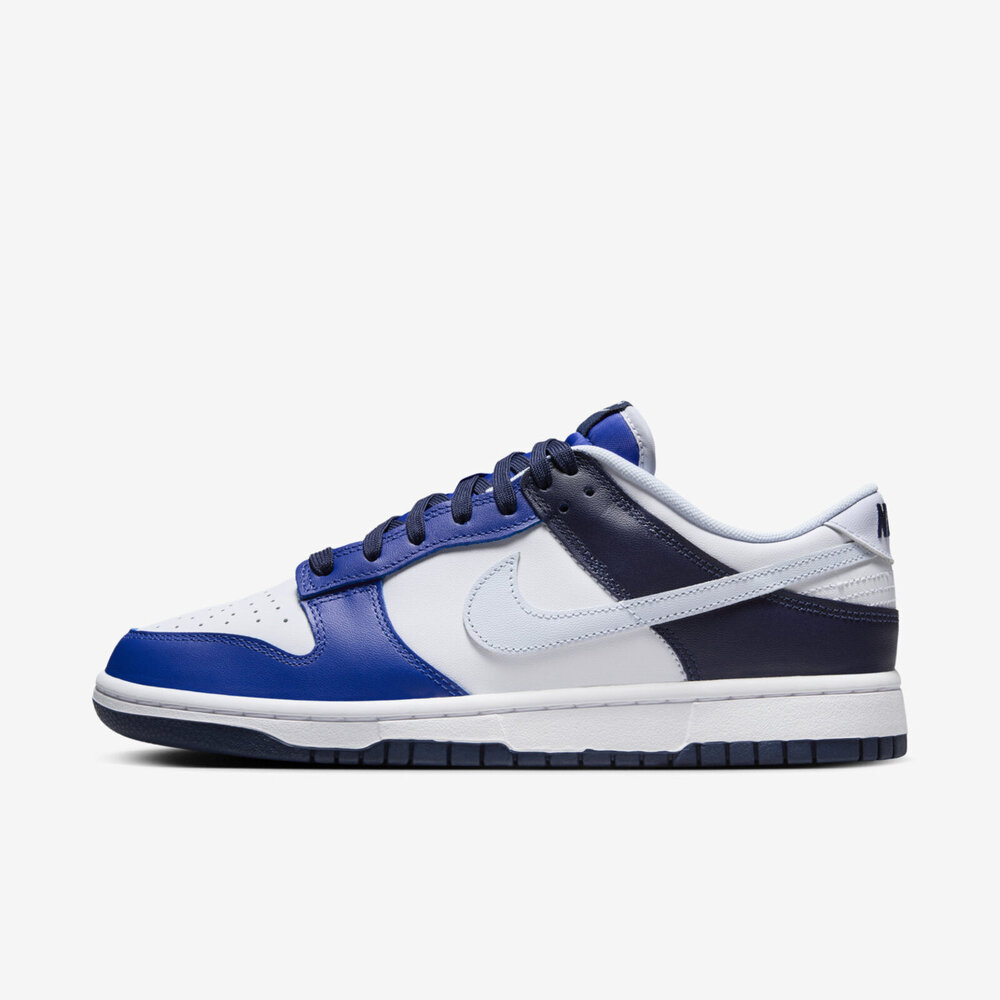 Nike Dunk Low FQ8826-100 男 休閒鞋 運動 經典 低筒 反轉 皮革 流行 穿搭 午夜藍 白藍