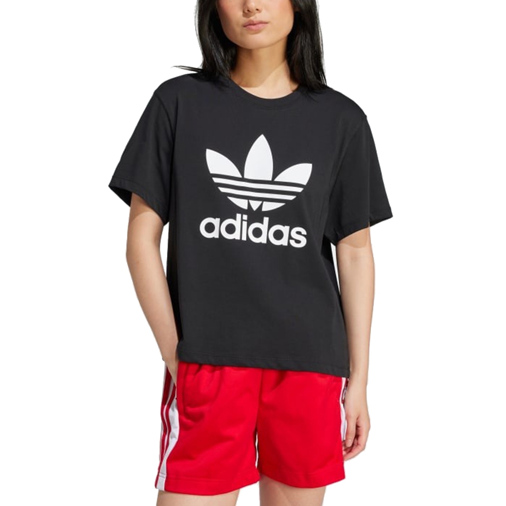 【Adidas 愛迪達】 TRFL TEE BOXY 圓領短袖T恤 女 - IU2422
