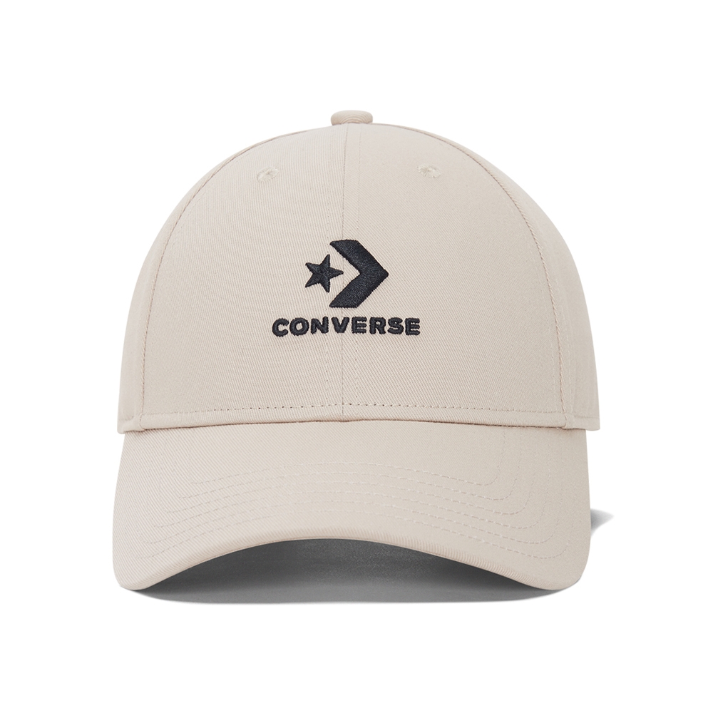 CONVERSE LOCK UP BASEBALL 休閒帽 棒球帽 男帽 女帽 淺灰米色 10008479-A25