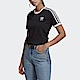 Adidas 3 Stripes Tee GN2900 女 短袖 上衣 T恤 運動 休閒 柔軟 棉質 國際尺寸 黑 product thumbnail 1
