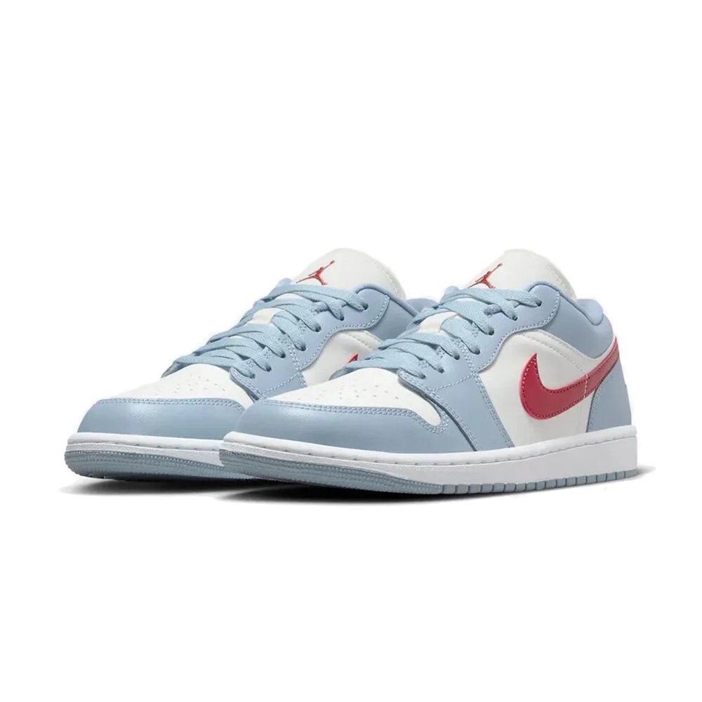 Nike Air Jordan 1 Low Blue Whisper 藍語灰 復古霧霾 休閒鞋 女鞋 DC0774-164