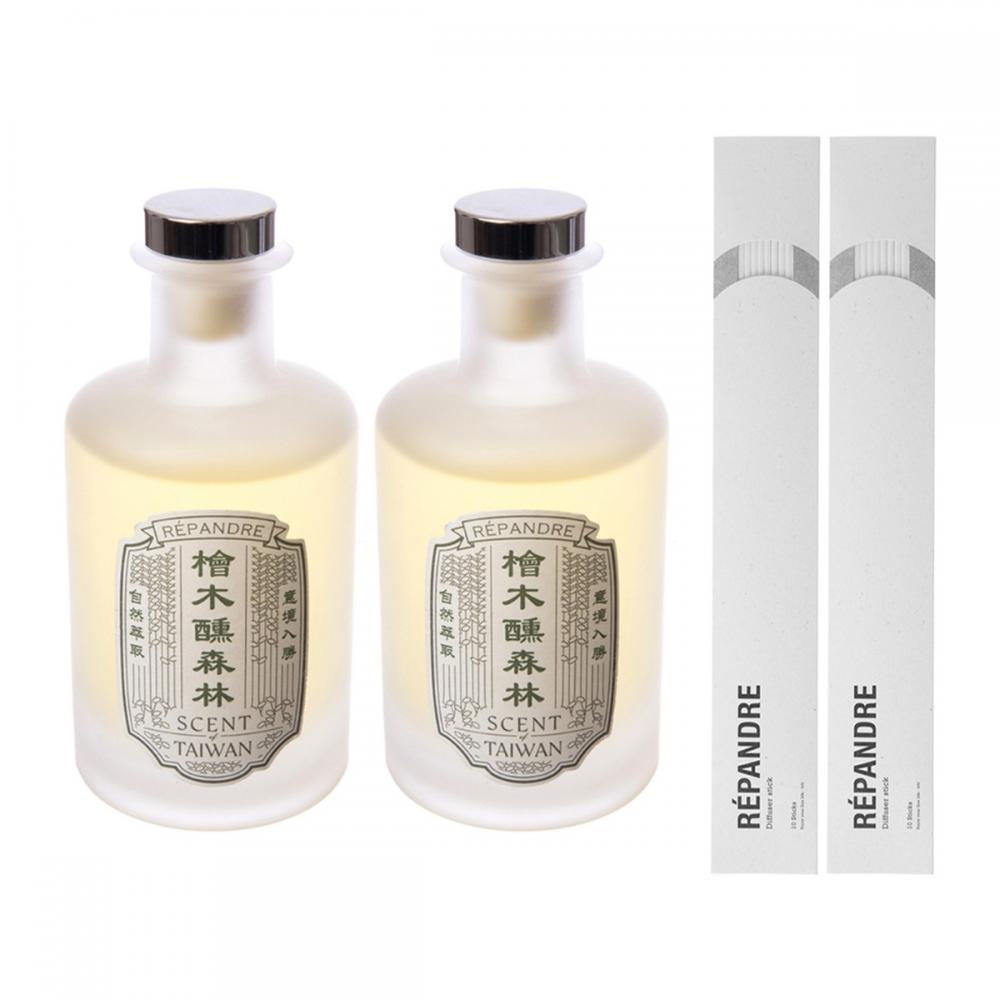 hoi! 台灣茶香氛 精油擴香220ml-檜木醺森林(2入組) (H014297028)