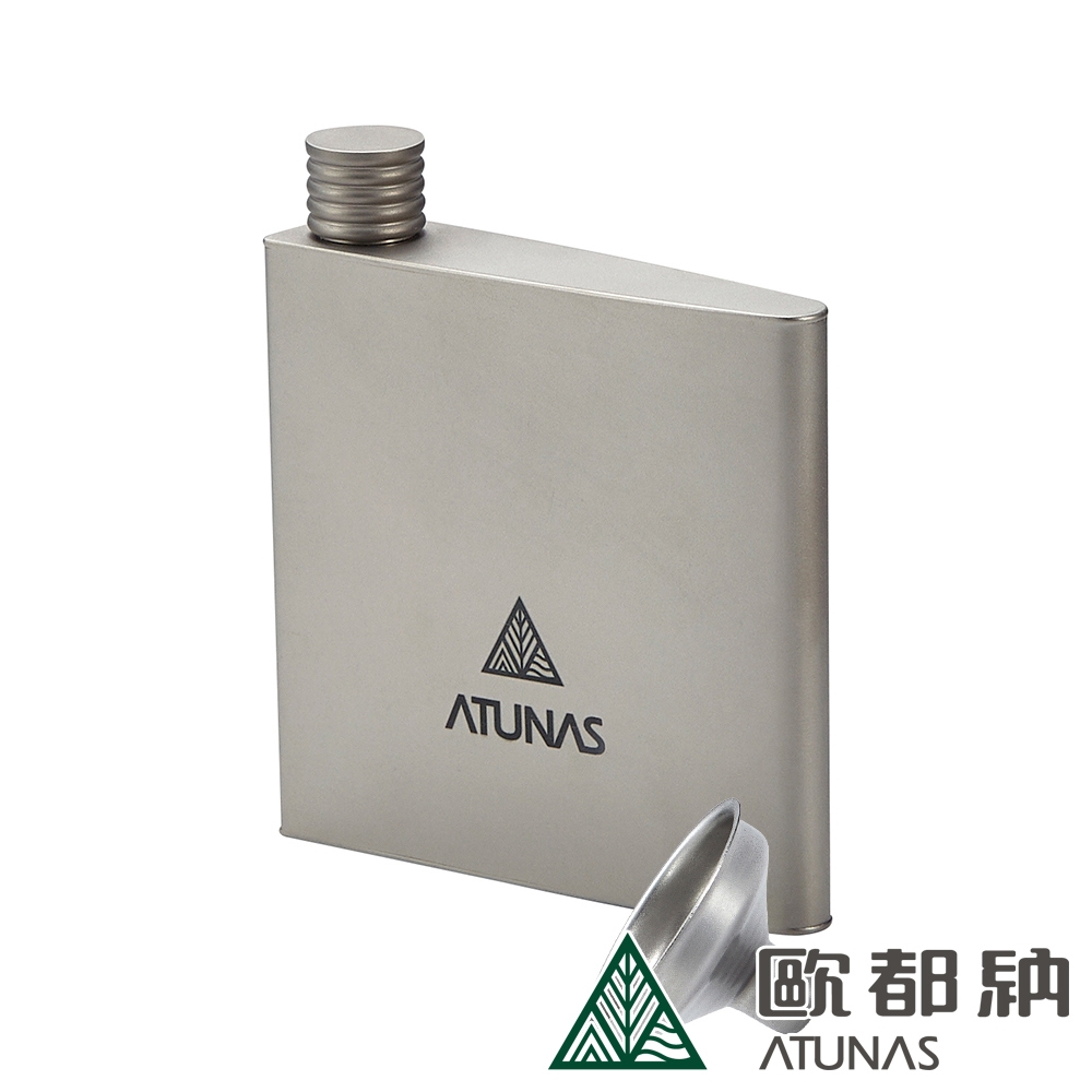 【ATUNAS 歐都納】雲遊四海純鈦隨身酒壺(160ML)A2KTEE02N/環保無毒/輕量耐用/登山露營