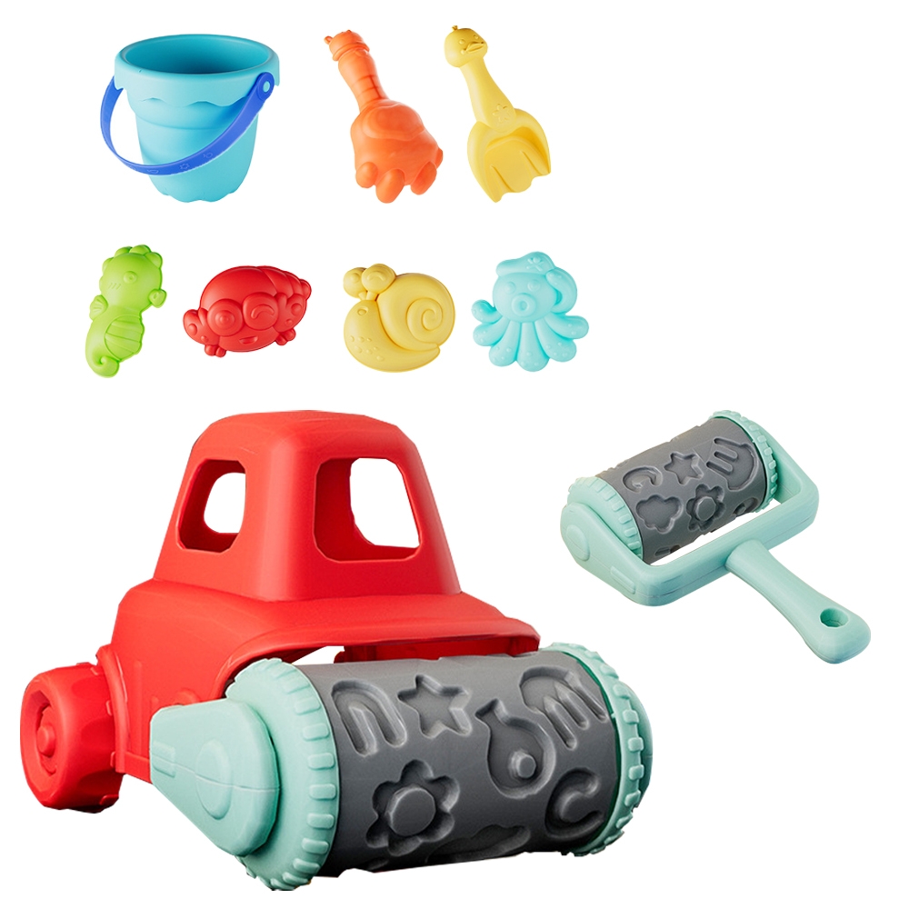 colorland兒童軟膠10件玩沙祖 海邊戲水玩具 沙灘挖沙玩具