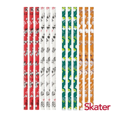 Skater環保紙吸管(8mm)-米奇2包+玩具2包