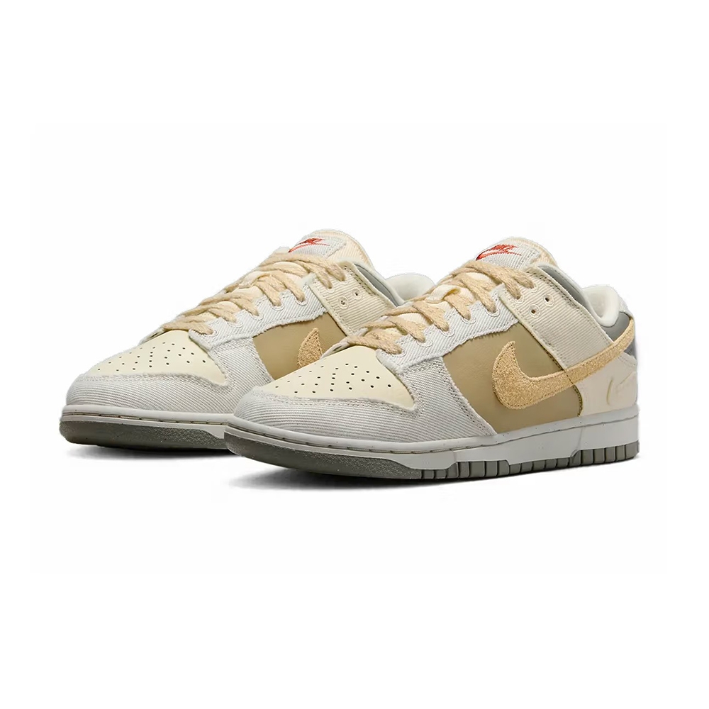 Nike Dunk Low 芝麻椰奶 培茶拼接 米白帆布 休閒鞋 女鞋 FZ4341-100