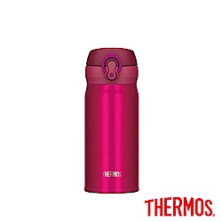 THERMOS膳魔師不鏽鋼真空保溫瓶0.35(JNL-353)-CRB(紅莓紅)