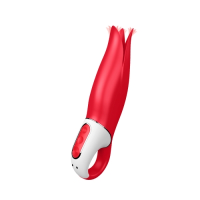 德國Satisfyer VIBES-POWER FLOWER 搖滾之花 陰蒂按摩棒-紅 情趣用品/成人用品