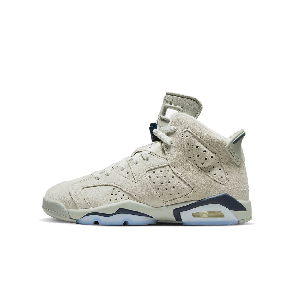 Nike Air Jordan 6 Retro GS 童鞋大童女鞋喬治城灰深藍麂皮6代喬丹