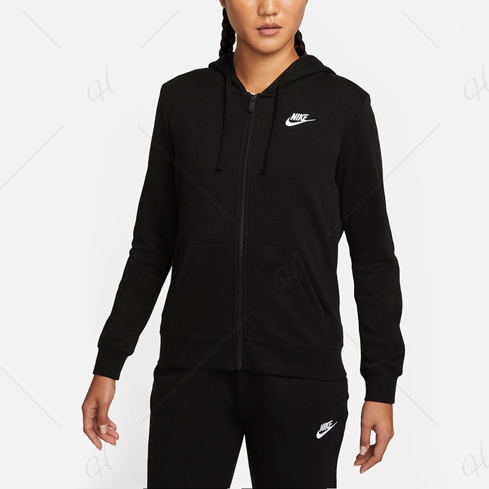 NIKE 外套 連帽外套 運動 女款 黑 DQ5472010 AS W NSW CLUB FLC FZ HOODIE ST