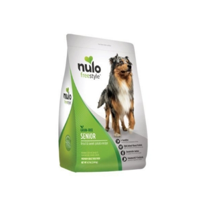 NULO紐樂芙-無穀高肉量高齡犬-黃金鱒魚+鹽酸鹽葡萄糖胺 11lb (4.99kg)