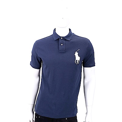 Ralph Lauren 大馬刺繡短袖POLO衫(男款/海軍藍)