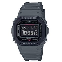 G-SHOCK 經典雙層錶圈休閒電子錶-灰X黑框(DW-5610SU-8)/43.8mm