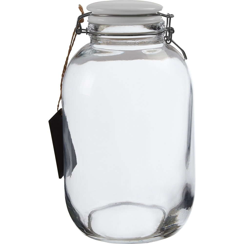 《Premier》標記扣式玻璃密封罐(白3.2L) product image 1