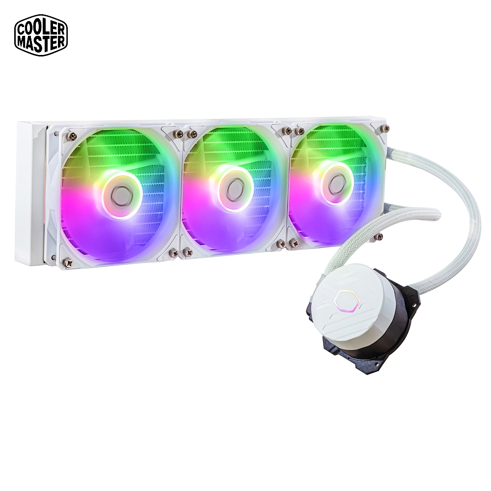 Cooler Master MasterLiquid 360L Core  ARGB 水冷散熱器 白色