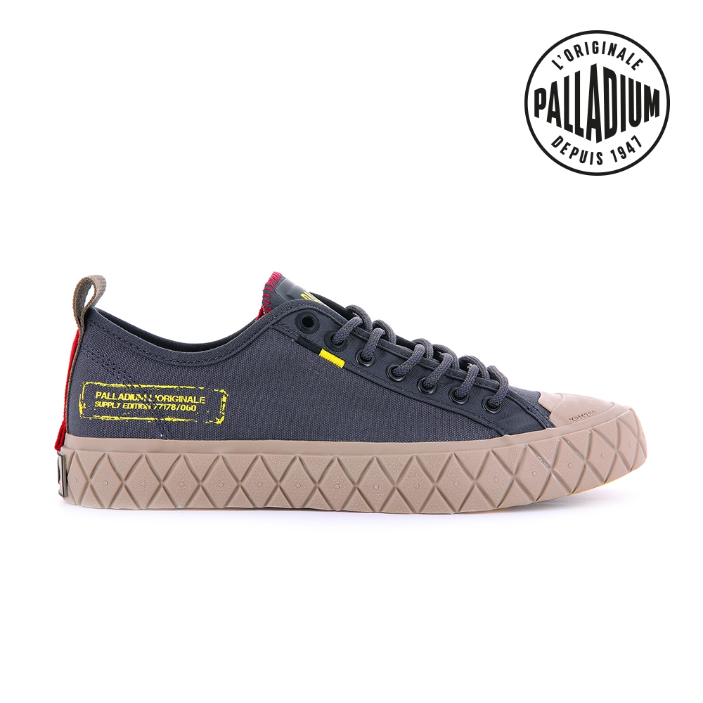 PALLADIUM PALLA ACE SUPPLY LO軍風格紋厚底鞋-中性-灰