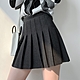 【Lydia】日系學院風側拉鏈高腰百褶裙短褲(黑/灰/咖/白 M.L.XL) product thumbnail 13