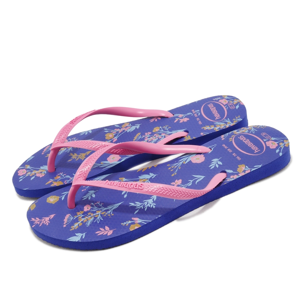 Havaianas 夾腳拖 Slim Romance 花 女鞋 紫 粉紅 巴西拖 拖鞋 人字拖 哈瓦仕 41369772711W