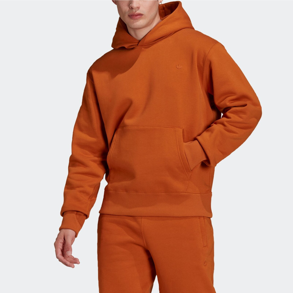 Adidas C Hoody [H09177] 男 連帽上衣 帽T 運動 休閒 重磅 刷毛 柔軟 舒適 橘