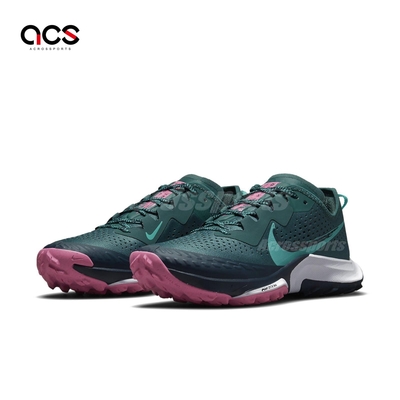 Nike 越野跑鞋 Wmns Air Zoom Terra Kiger 7 女鞋 綠 緩震 氣墊 戶外 運動鞋 CW6066-301