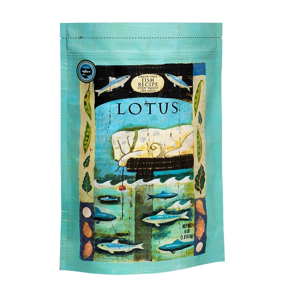 LOTUS 樂特斯 無穀海洋雙魚佐田野時蔬 全犬-中顆粒 4磅