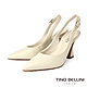 Tino Bellini 巴西進口典雅素面後繫帶高跟鞋FS3V003(白色) product thumbnail 1