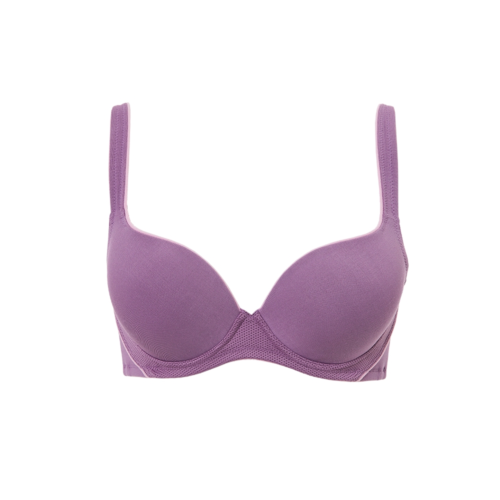 黛安芬-舒活自在系列 舒涼紗無痕透氣軟鋼圈 B-E罩杯內衣 紫色