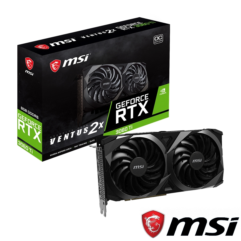 MSI 微星GeForce RTX3060 Ti VENTUS 2X OC 顯示卡| RTX 30系列| Yahoo