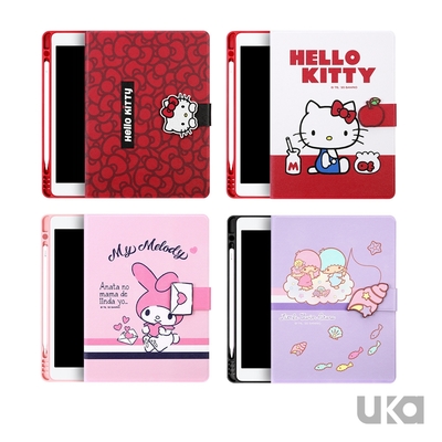 SANRIO 三麗鷗 Apple iPad 10.2吋 蜜粉系列便攜筆槽平板磁扣保護套(4款)