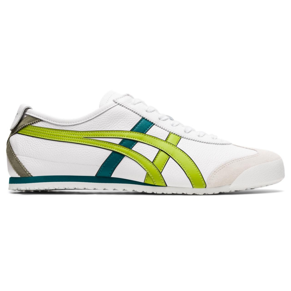 Onitsuka Tiger鬼塚虎- MEXICO 66 休閒鞋 1183A201-111 (白底綠邊)