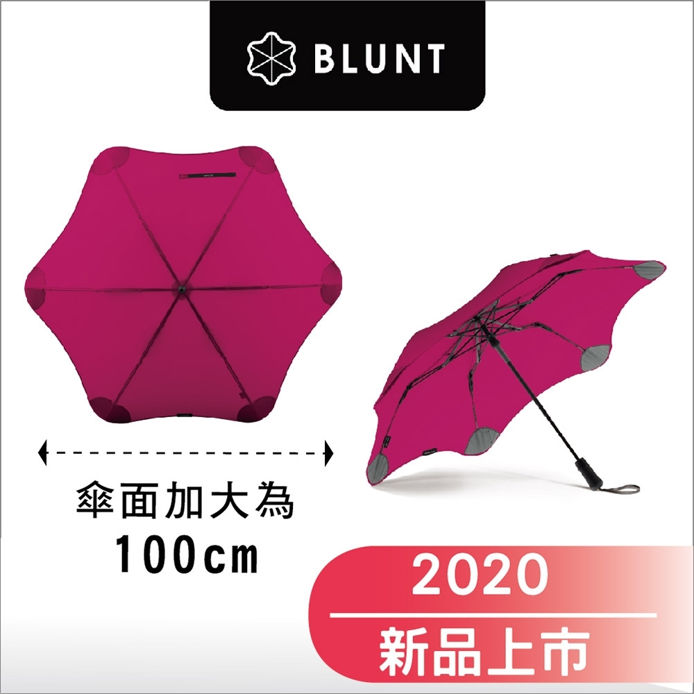2020 新款_ BLUNT Metro_半自動折傘- 加大傘面-艷桃紅