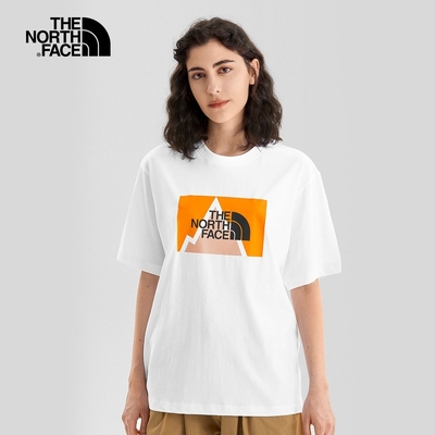 The North Face U LOGO PLAY COLOR BLOCK S/S TEE AP中性短袖上衣-白-NF0A7WDYFN4