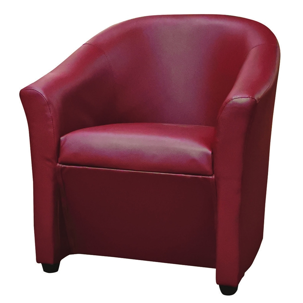 AS DESIGN 雅司家具-利亞紅色休閒椅-68×68×77公分