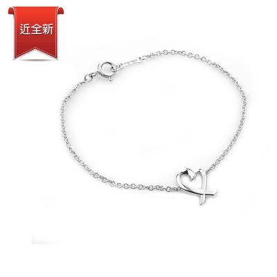 二手品 Tiffany&Co. Loving Heart 925純銀手鍊