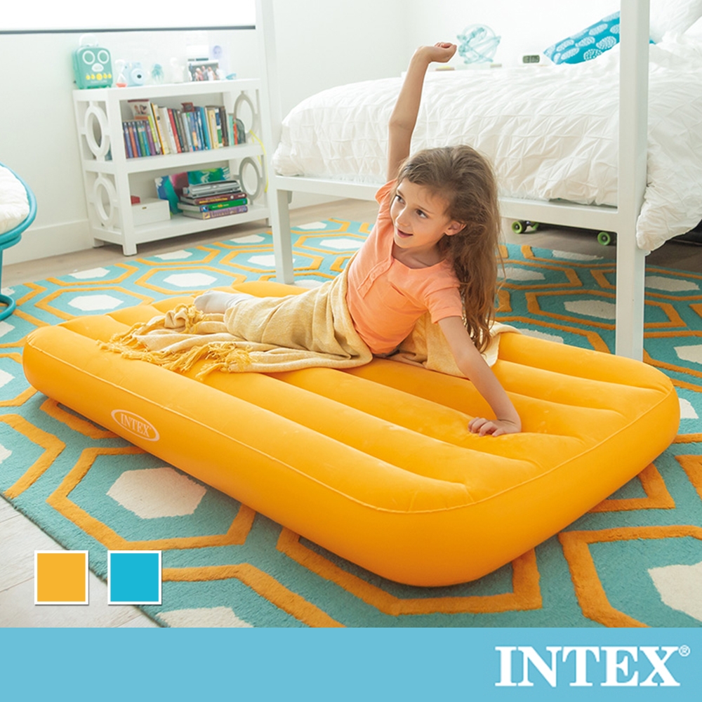 INTEX 兒童充氣床88x157x高18cm-2色可選(66803)