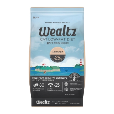 Wealtz維爾滋天然無穀寵物糧-低脂高纖貓食譜 6kg (300g*20EA)