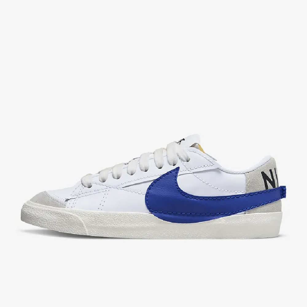 Nike BLAZER LOW 77 JUMBO男休閒鞋-白藍-DQ8768100