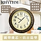 RHYTHM日本麗聲 仿古歐式家居田園花卉超大型實木掛鐘/59cm product thumbnail 1