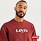 Levis 男款 重磅大學T / 寬鬆休閒版型 / 高密度膠印Logo / 425GSM厚棉 / 赭紅 product thumbnail 1