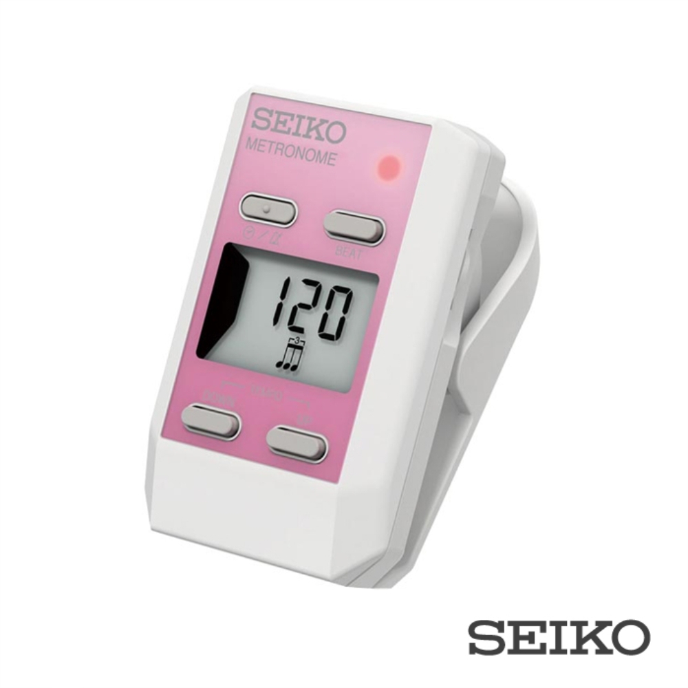 SEIKO DM51夾式數位節拍器 粉紅