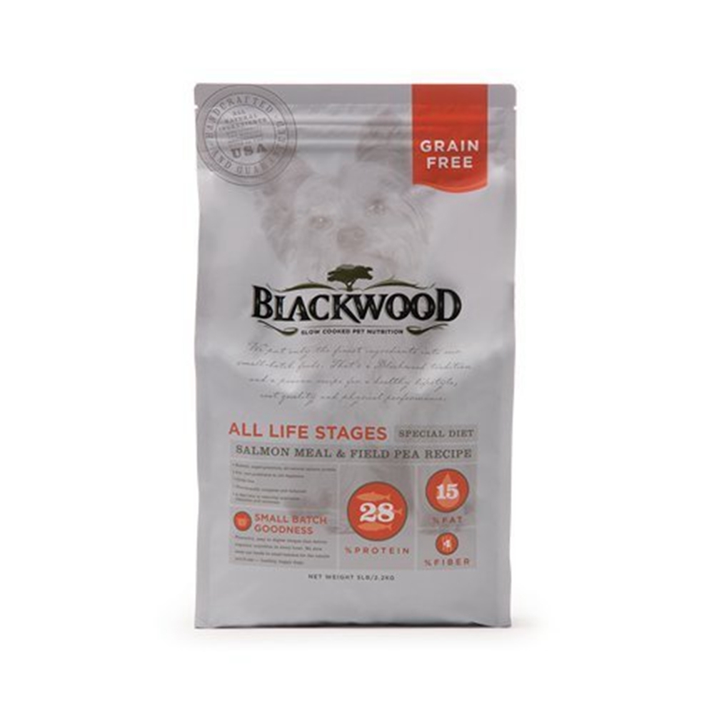 美國BLACKWOOD柏萊富-天然寵糧無穀全齡低敏挑嘴配方(鮭魚+豌豆) 30磅/13.6kg