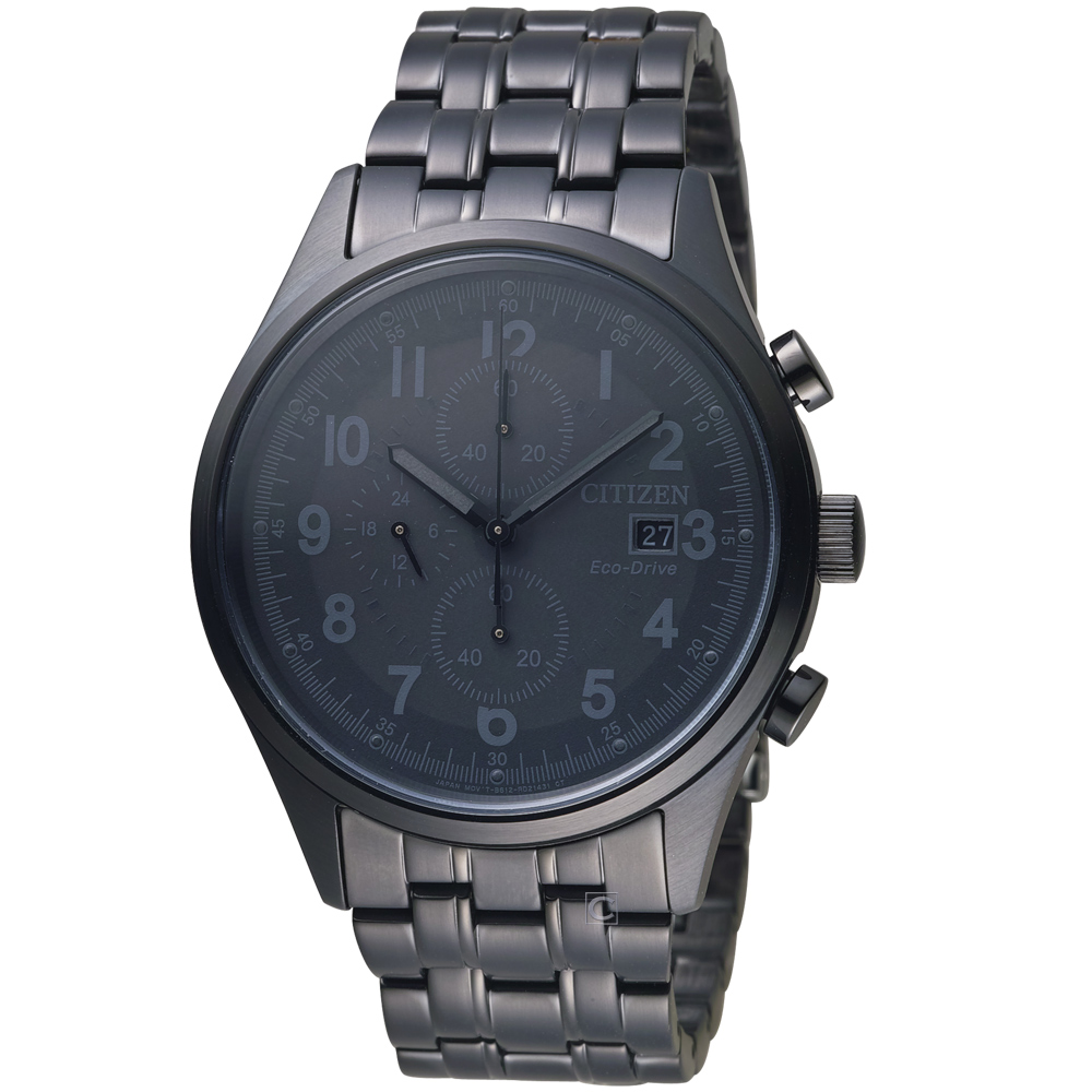 CITIZEN 時刻潮流光動能計時腕錶(CA0625-55E)42mm