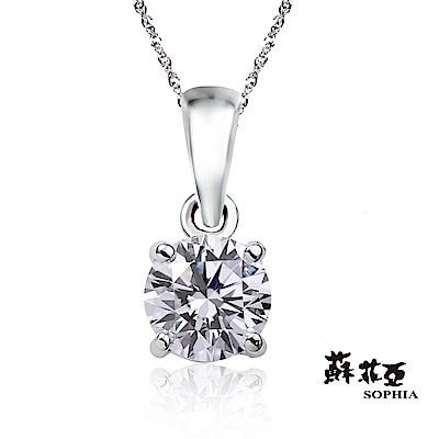 蘇菲亞SOPHIA 鑽石項鍊-經典四爪0.15克拉鑽鍊