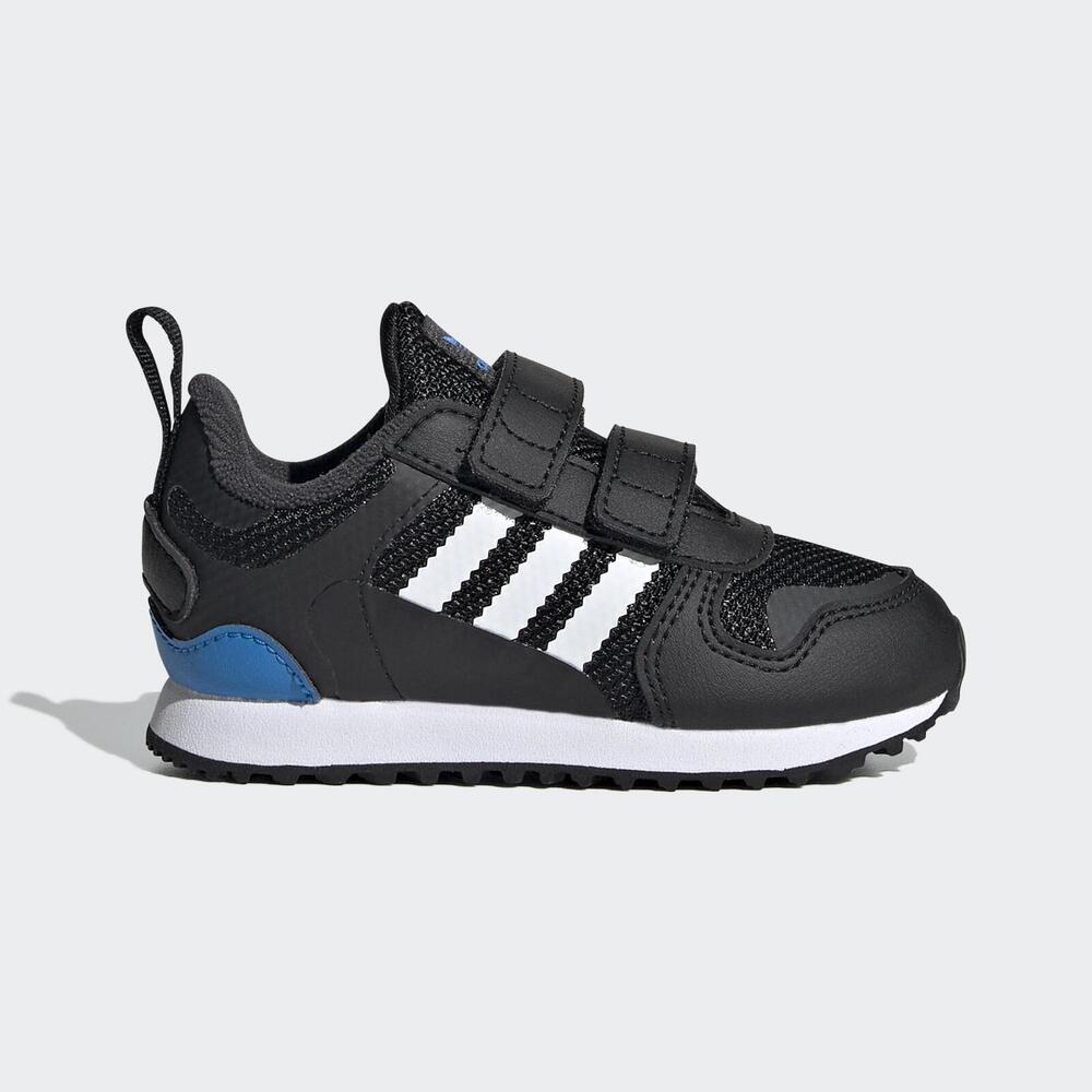 Adidas ZX 700 HD CF I [GY3299] 小童 休閒鞋 運動 經典 復古 舒適 魔鬼氈 穿搭 黑白藍