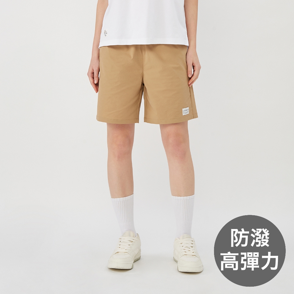 GIORDANO 女裝防潑水彈力短褲 All Day Pants系列 - 19 卡其