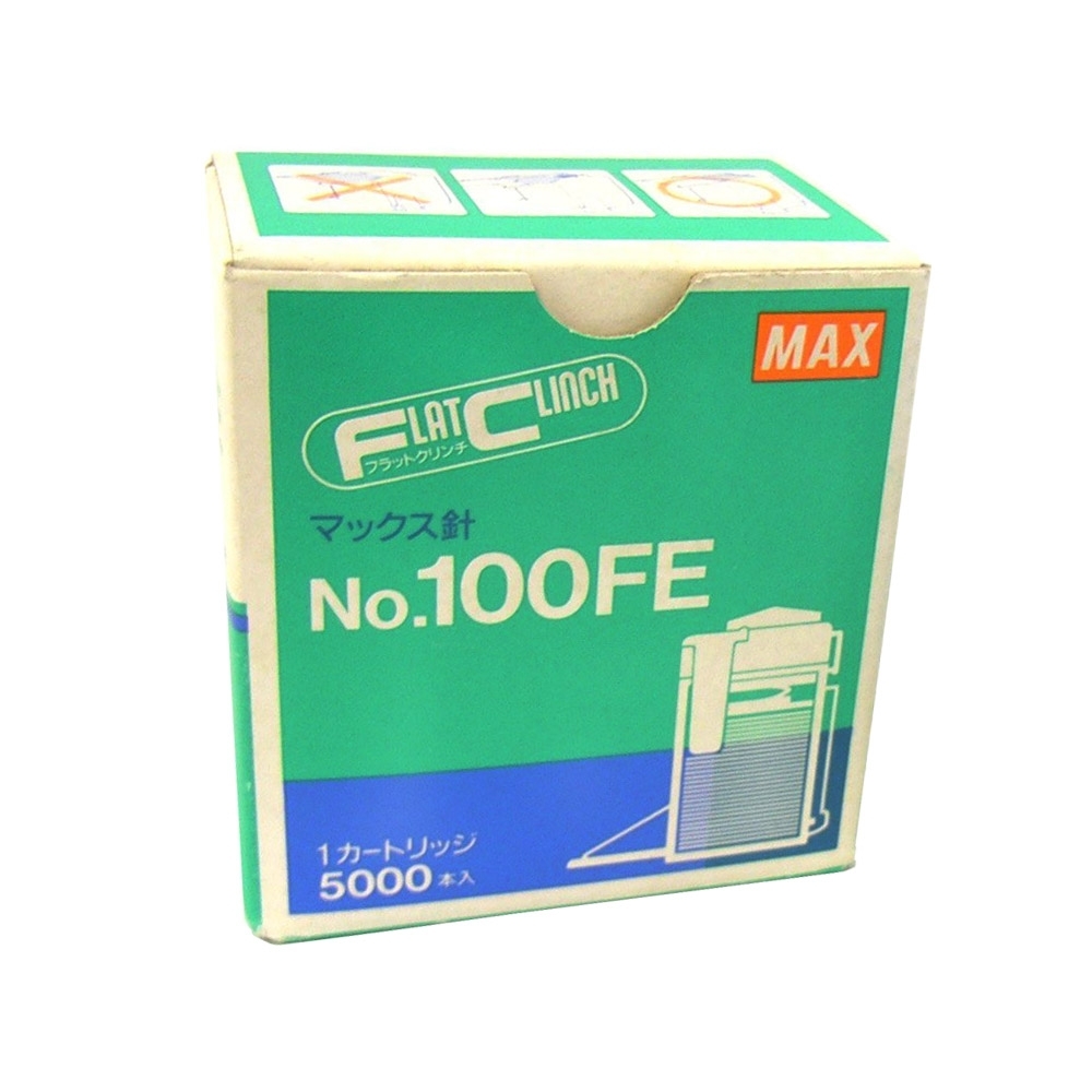 美克司MAX NO.100FE 電動釘書針EH-100F專用5000pcs/盒5入| 封口/電動釘