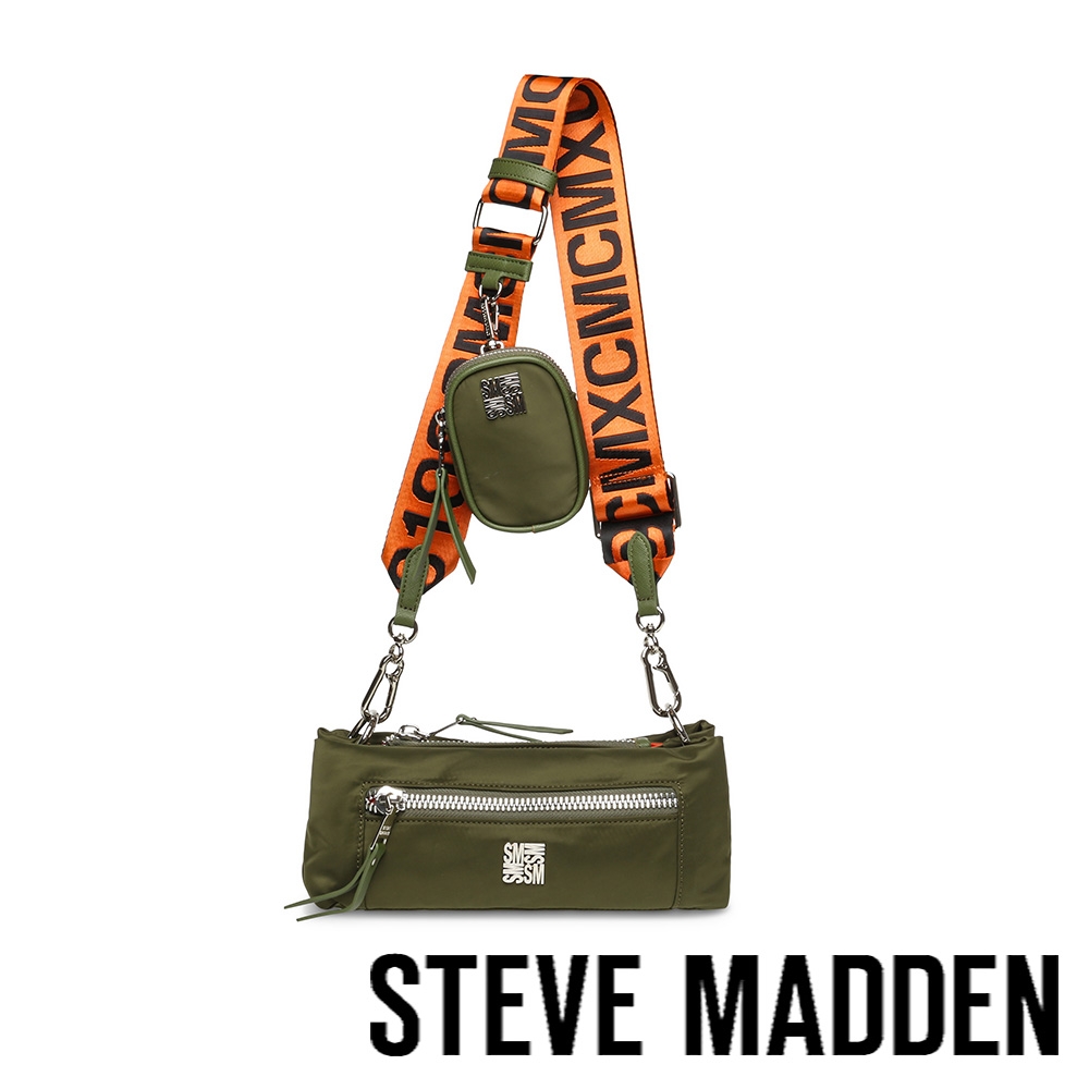 STEVE MADDEN-BPASCAL 尼龍立體肩背包-軍綠色
