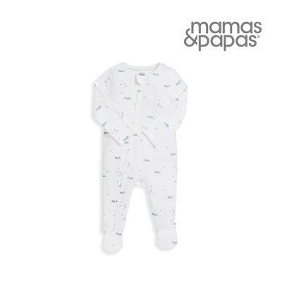 Mamas&Papas 鯨魚泡泡-斜襟連身衣
