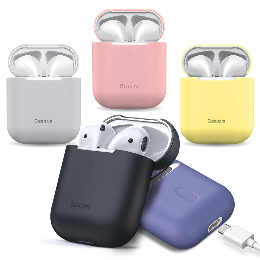 Baseus倍思 AirPods 1 2 代 通用薄型矽膠保護套