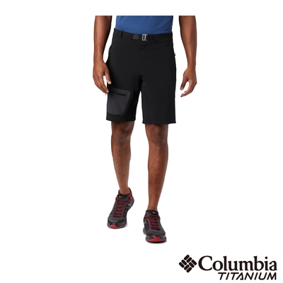 Columbia 哥倫比亞 男款 - 鈦 防潑防曬50短褲-黑色 UAE03160BK / S22